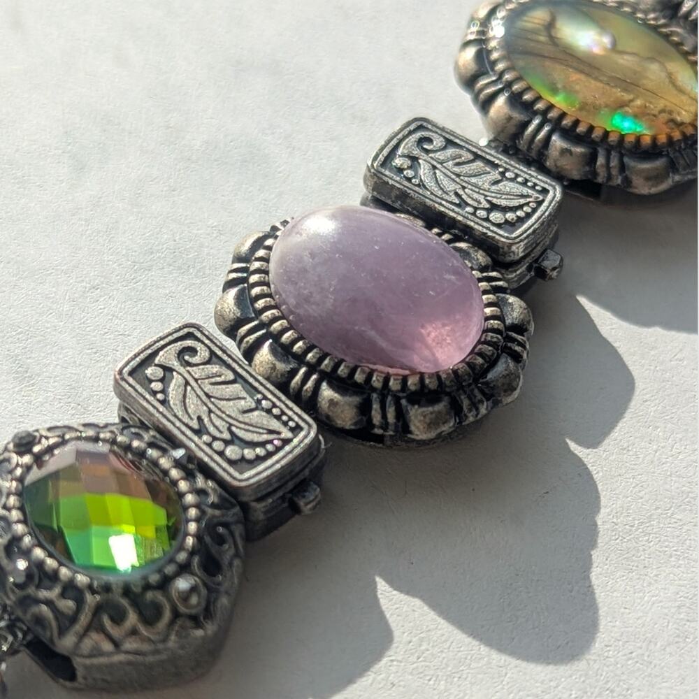 Solid Oak Slide Charm Toggle Bracelet - image 1